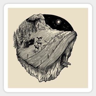 Moonlit Nightdrive – Wolf Sticker